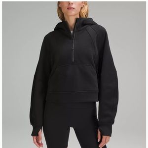black lulu lemon scuba half zip! only worn twice